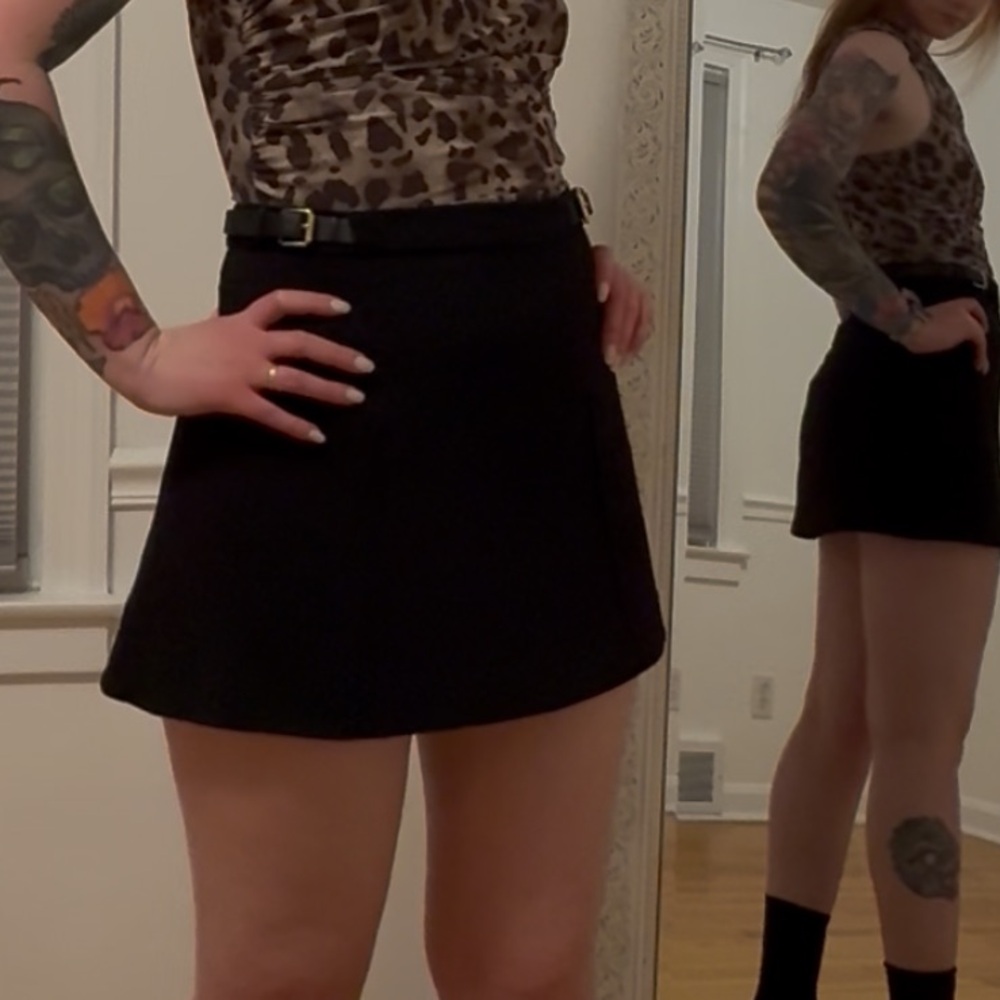 Express Black Skirt with buckles